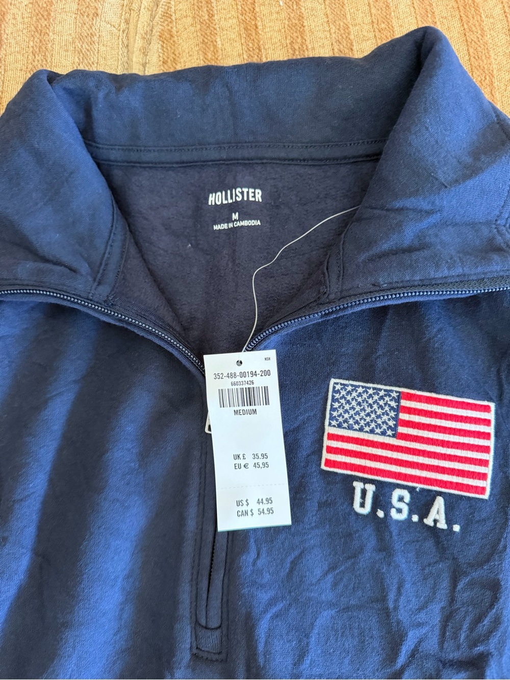 Hollister oversized quarter zip sweater